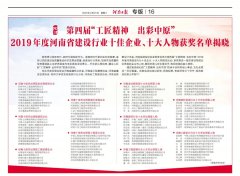 公司荣获河南工程监理行业“十佳企业”、“十大人物”！