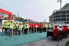 公司监理的濮阳县中心片区改造项目开展安全应急演练活动